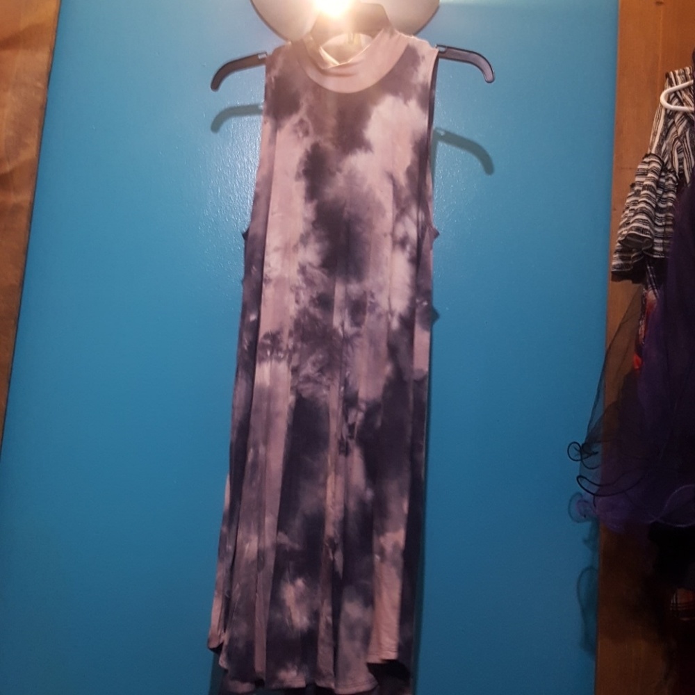 Marbled t-shirt dress